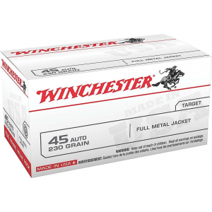 Winchester Ammo USA45AVP USA  45 ACP 230 gr Full Metal Jacket (FMJ) 100 Bx/ 5 Cs