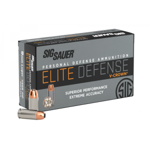 Sig Sauer E9MMA150 Elite V-Crown  9mm Luger 115 gr Jacketed Hollow Point (JHP) 50 Bx/ 20 Cs