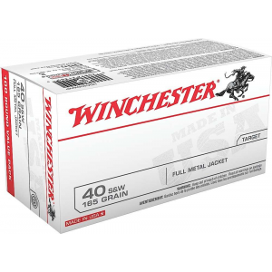 Winchester Ammo USA 40 S&W 165 Gr FMJ 100rds