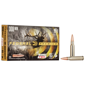 Federal P308H Premium 308 Win 165 gr Barnes Triple-Shock X 20 Bx/ 10 Cs