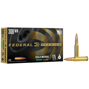 Federal Ammunition .308 / 7.62x51 175gr Gold Medal Sierra MatchKing Rifle Ammunition 20rd Box