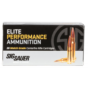 Sig Sauer E308M220 Elite Match Grade 308 Win 175 gr Open Tip Match (OTM) Rifle Ammunition 20 Rd Box