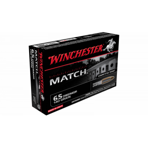 Winchester Match 6.5 Creedmoor 140 GR BTHP Rifle Ammunition 20Rds Box