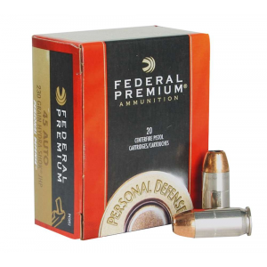 Federal P45HS1 Premium Personal Defense 45 ACP 230 gr Hydra-Shok Jacketed Hollow Point 20 Bx/ 25 Cs