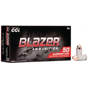 CCI 3570 Blazer  45 ACP 230 gr Full Metal Jacket ALUMINUM (FMJ) 50 Bx