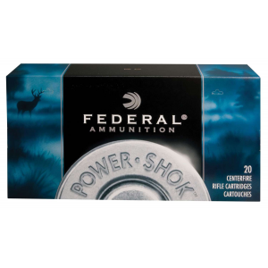 Federal 308A Power-Shok  308 Win 150 gr Jacketed Soft Point (JSP) 20 Bx/ 10 Cs