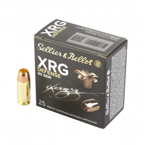 Sellier & Bellot XRG Defense .40 S&W 130gr Solid Copper Hollow Point Lead-Free 25rd BOX