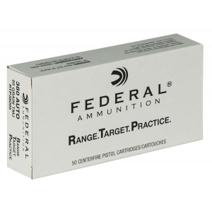 Federal RTP38095 Range and Target  380 ACP 95 gr Full Metal Jacket (FMJ) 50 Bx/ 20 Cs