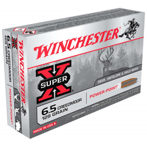 Winchester Ammo Super-X 6.5 Creedmoor 129 Gr Power-Point (PP) 20 rds