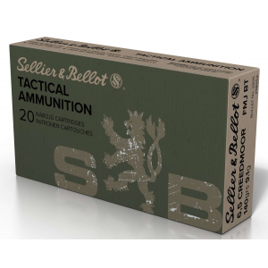 Sellier & Bellot SB65A Rifle  6.5 Creedmoor 140 gr Full Metal Jacket Boat Tail (FMJBT) Rifle Ammunition 20 rd BOX