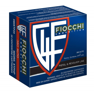 Fiocchi 380XTP25 Extrema  380 ACP 90 gr XTP Hollow Point 25 Bx/ 20 Cs