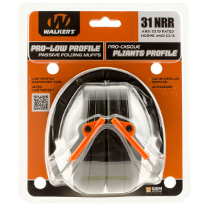 Walkers GWPFPM1BKO Pro Low Profile Polymer 22 dB O...