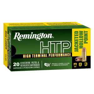 Remington Ammunition RTP9MM1A HTP  9mm Luger 115 gr Jacketed Hollow Point (JHP) 20 Bx/ 25 Cs