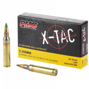 PMC 556K X-Tac 5.56x45mm NATO 62 gr Light Armor Piercing (LAP) 20 Rd Box