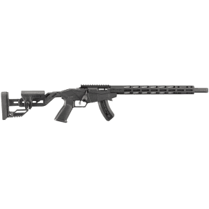 Ruger Precision Rimfire Bolt Action Rifle 22 Winchester Magnum Rimfire (WMR) 18" Matte Threaded Barrel Black Frame Black Pistol Grip