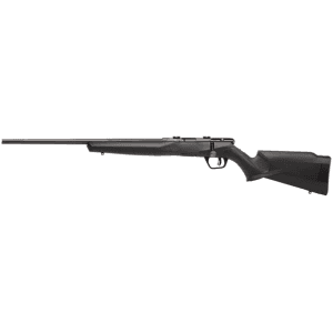 Savage Arms B22 F Bolt Action Rifle 22 Long Rifle 18" Left Hand Matte Black Barrel Blued Frame Black Field Stock
