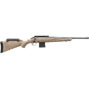 Ruger American Ranch Gen II Bolt Action Rifle 6mm Advanced Rifle Cartridge (6mm ARC) 16.1" Fluted Cobalt Cerakote Threaded Barrel Cobalt Cerakote Frame Flat Dark Earth Raised Comb Stock