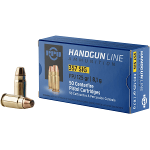 PPU 357 Sig Ammo 125 Grain Full Metal Jacket Box of 50