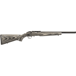 Ruger American Rimfire Bolt Action Rifle 17 Hornady Magnum Rimfire (HMR) 18" Black Threaded Barrel Black Frame Black Laminate Field Stock
