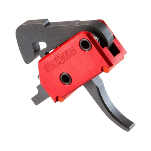 POF-USA Drop-In Trigger Group Curved with Anti Walk Pins AR-15 Trigger Single Stage Red