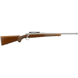 Ruger Hawkeye Hunter Bolt Action Rifle 308 Winchester 20" Stainless Steel Threaded Barrel Stainless Frame Walnut Field Stock