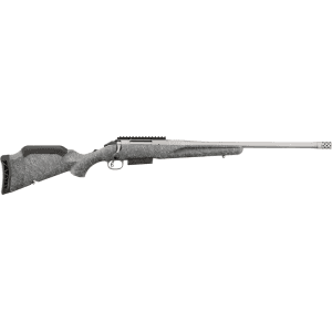 Ruger American Gen II Bolt Action Rifle 450 Bushmaster 20" Gun Metal Gray Threaded Barrel Gun Metal Gray Frame Gray Adjustable Stock