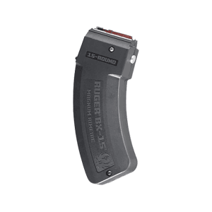 Ruger BX-15 10/22 Magnum, Ruger 77/17 Magnum, Ruger 77/22 Magnum, 96/22 Magnum, Ruger Precision Rimfire Magazine 22 WMR, 17 HMR 15-Round Polymer Black
