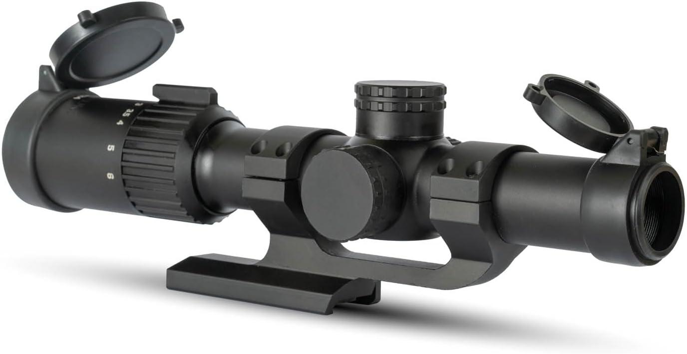 Monstrum Banshee 1-6x24 LPVO Rifle Scope with Offset Scope Mount 