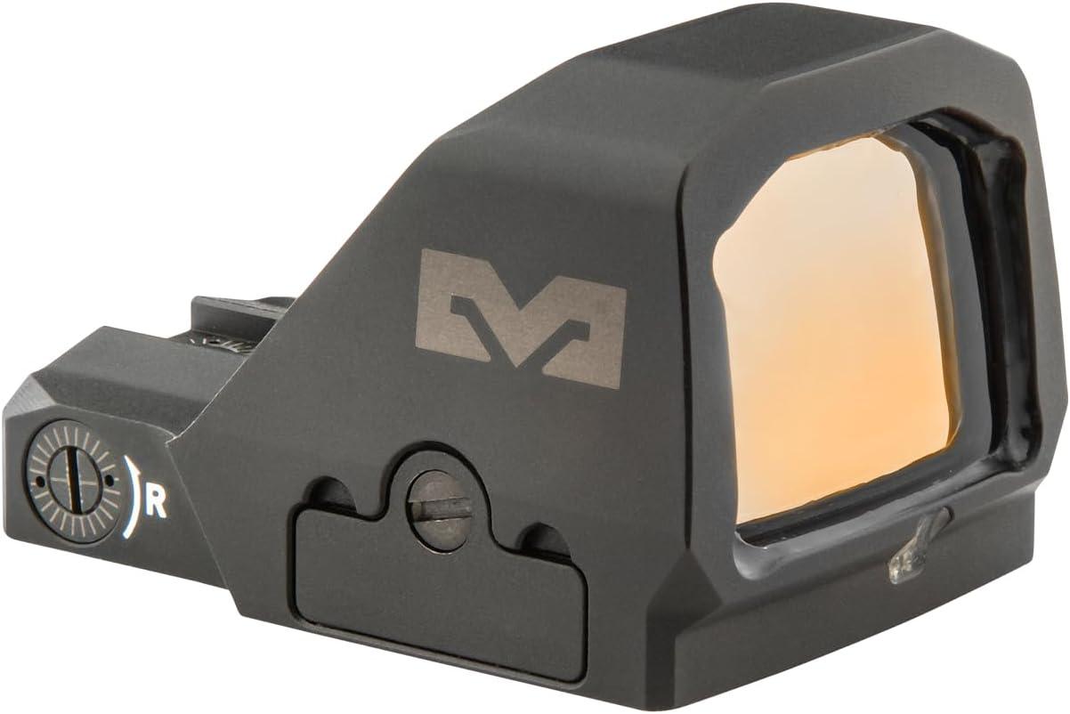 Meprolight MPO-F Open Sight for RMR Footprint, Three-Segment red Reticle, Automatic and Manual Brightness Control, Shake Awake,Waterproof with 12 Brightness Settings, NVD Compatible