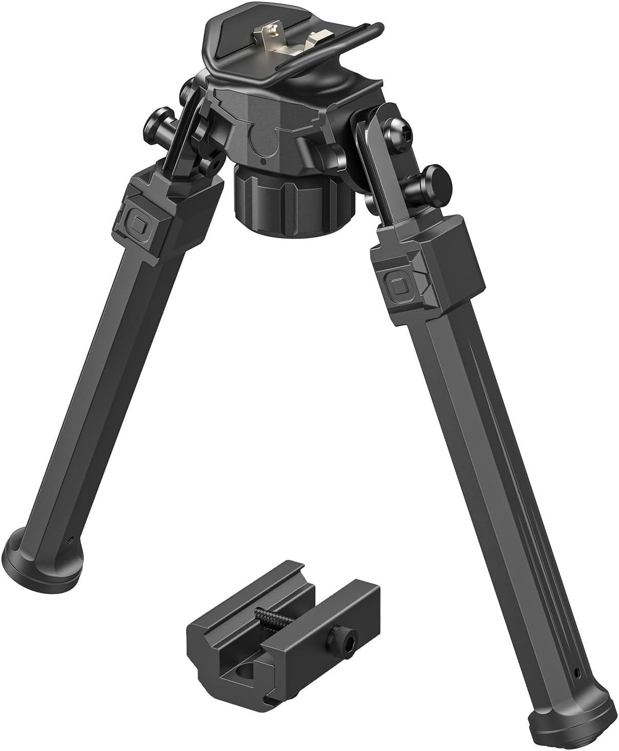 CVLIFE Rifle Bipods, Picatinny Bipod for Rifle for Sling Stud Bipod with Adapter for Hunting and Shooting - $24 with code MHRYUXI3