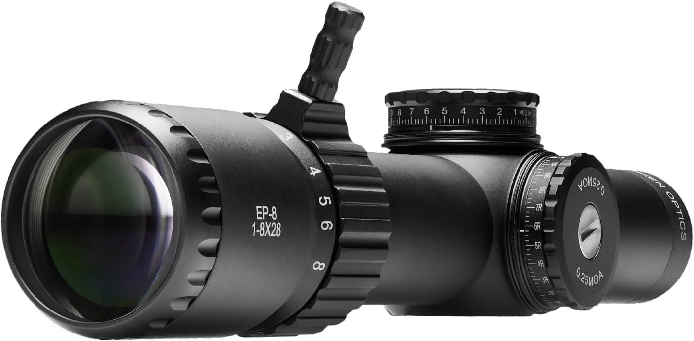 Arken Optics EP8 1-8x28 LPVO First Focal Plane Riflescope 34mm Tube - $385.99 with Free Shipping