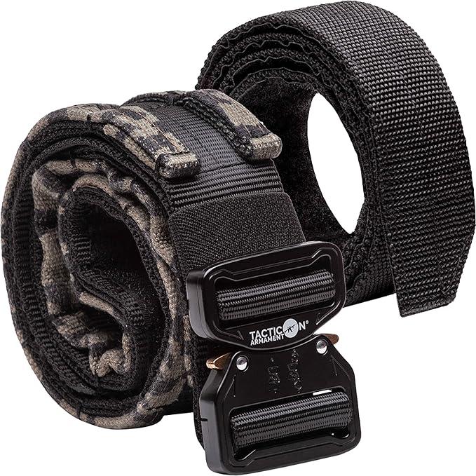 Tacticon Battle Belt V2 - Tactical Belt Metal Quick Release Buckle | 500D Nylon With Molle 