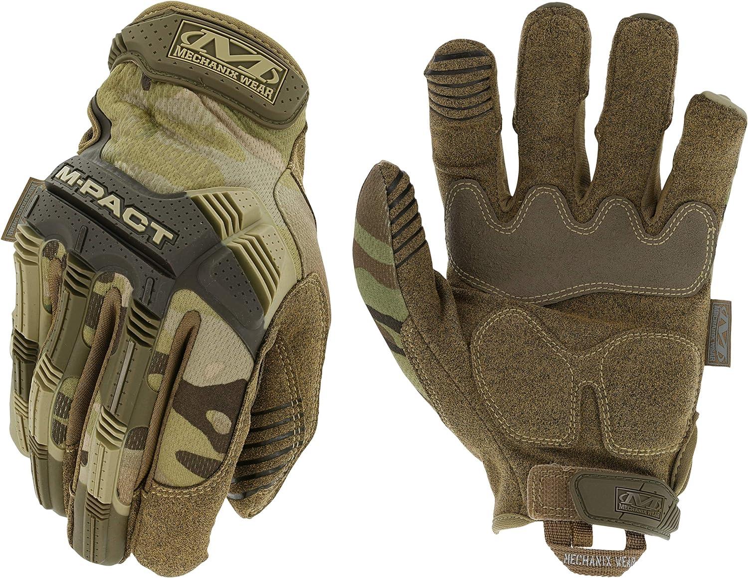 Mechanix Wear: M-Pact Tactical Gloves with Secure Fit, Touchscreen Capable Safety Gloves for Men - Multicam - $23.99 w free shipping