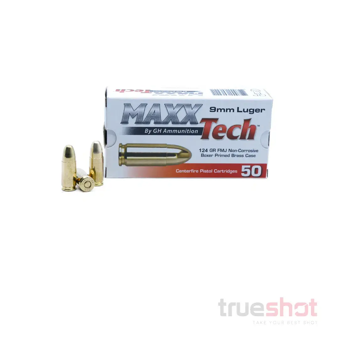 Maxxtech 9mm 124 Grain FMJ - 1,000 rounds $239.99 w Free Shipping