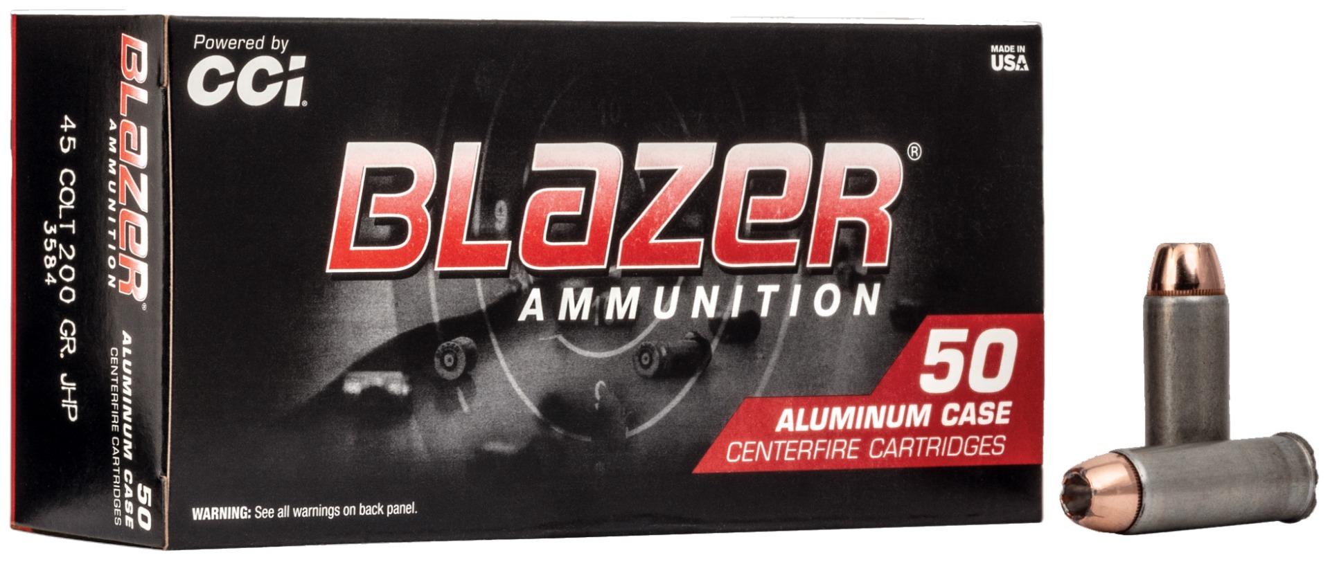 CCI Blazer 200 gr Jacketed Hollow Point .45 Colt Ammo, 50/box - 3584 by Cci - Product Image