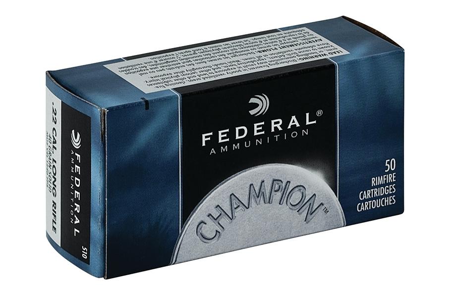 Federal Champion .22 LR 40gr LRN Ammunition, 50 Rounds - 510 by Federal - Product Image