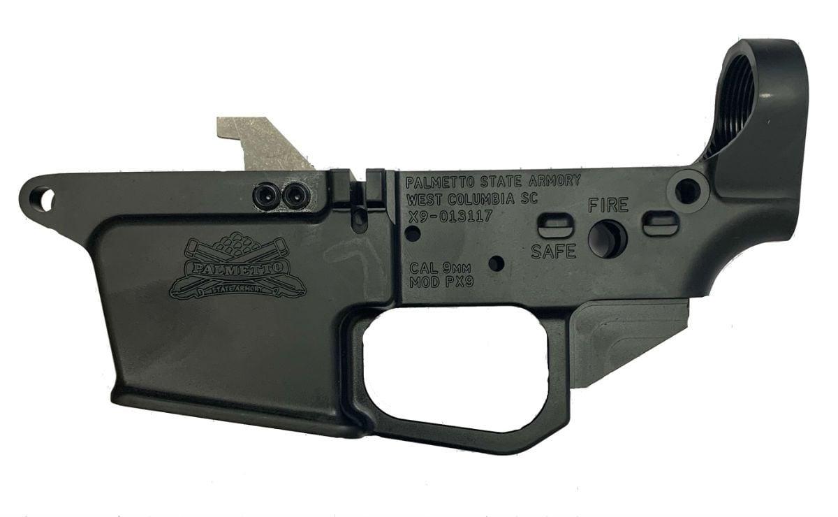 BLEM PSA PX9mm Forged Stripped Lower - uses Glock-style magazines by Palmetto State Armory - Product Image