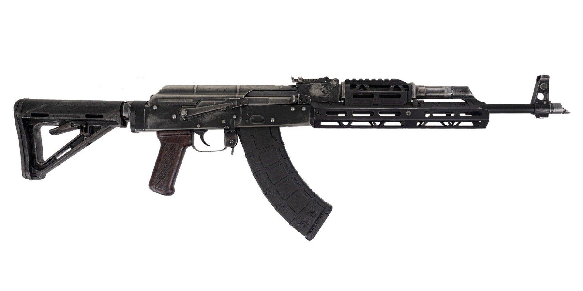 PSAK-47 GF3-R Romanian Kit Build "Battle Field Pick up" with JL Billet Extended Rail and Magpul M4 Stock - Non Matching by Palmetto State Armory - Product Image