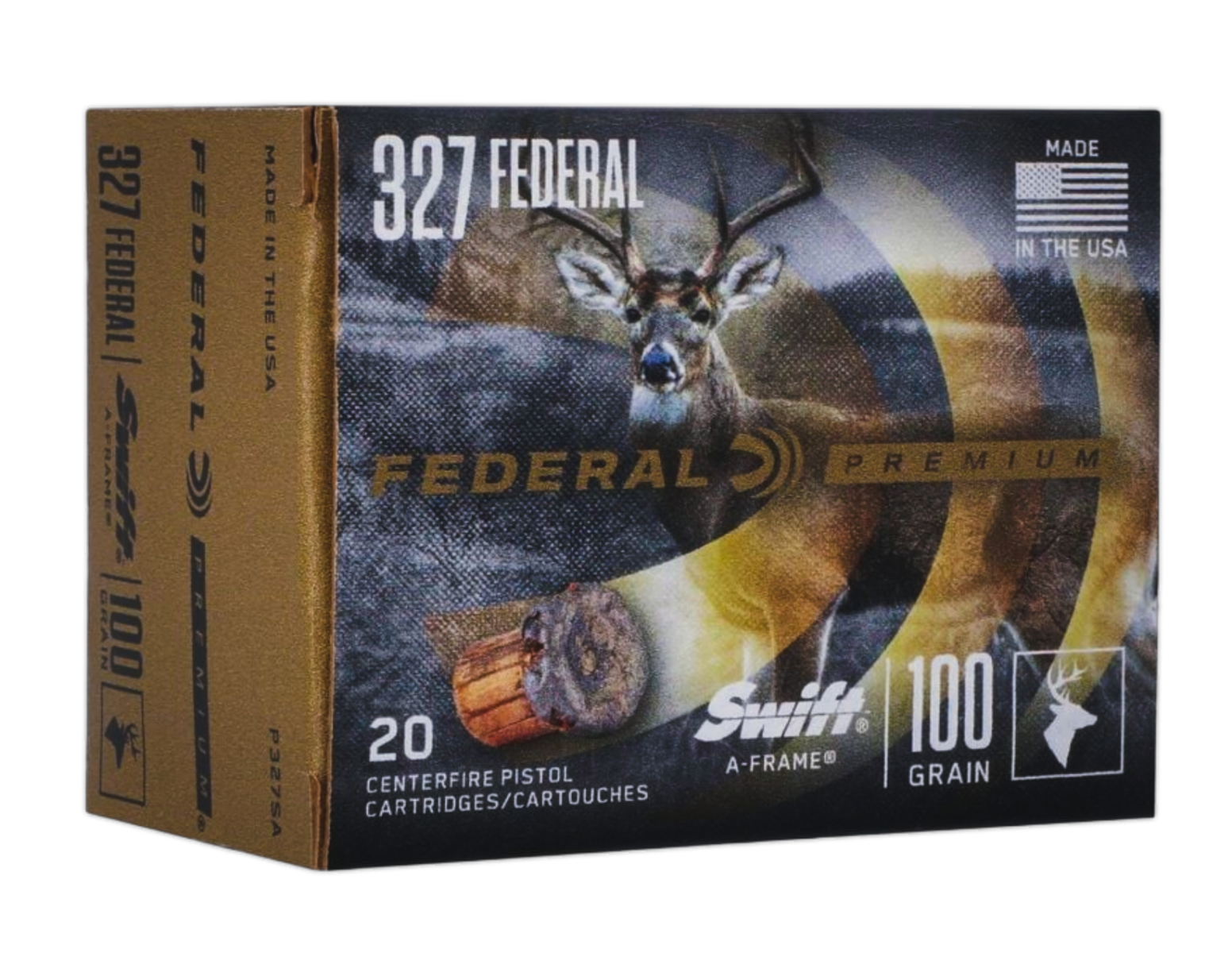 Federal Premium .327 Fed Mag 100 gr Swift A-Frame Ammo, 20rds - P327SA by Federal - Product Image