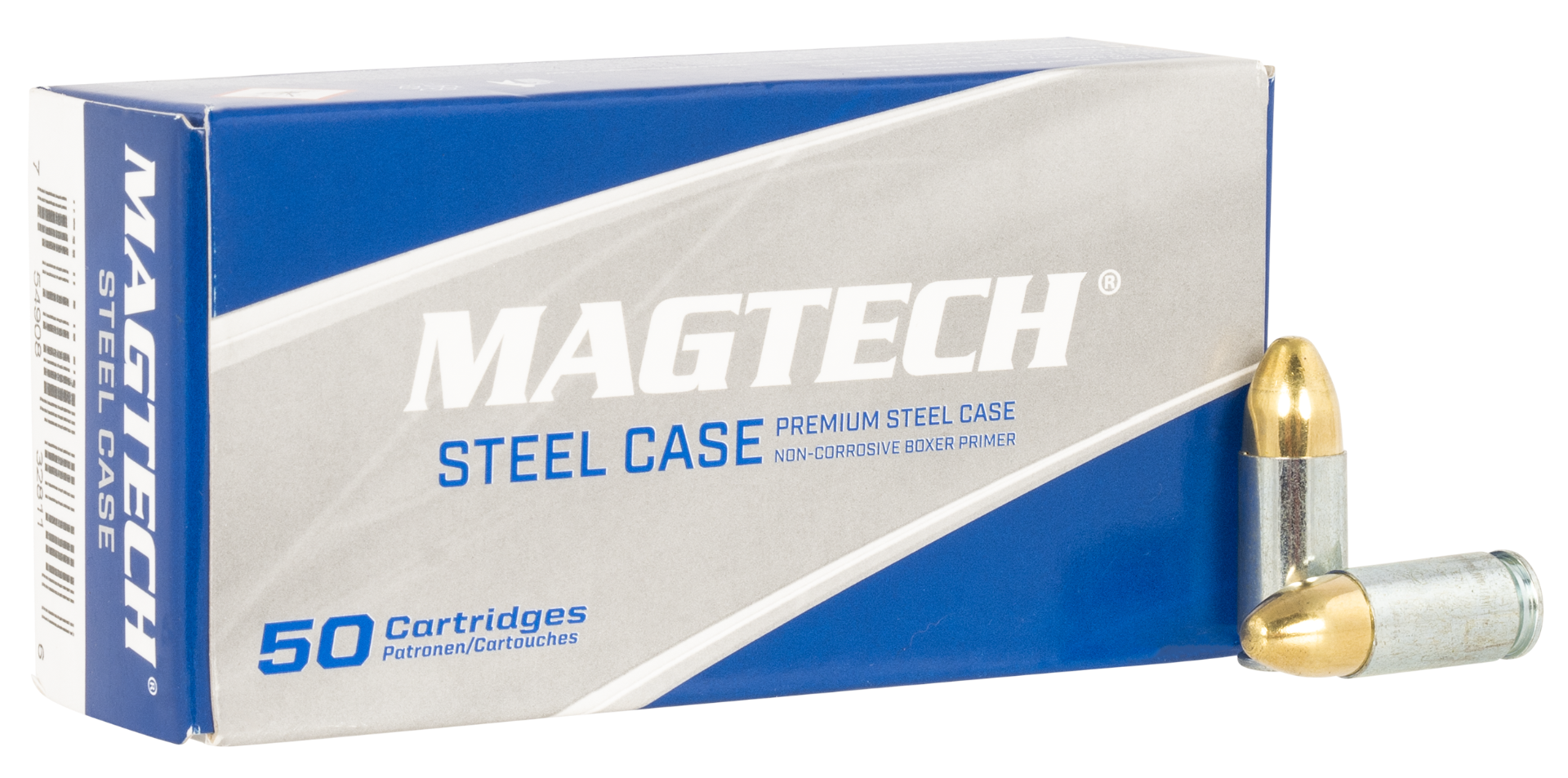 Magtech Steel Case FMJ 115gr 9mm Ammunition, 50rds - 9AS by Magtech - Product Image