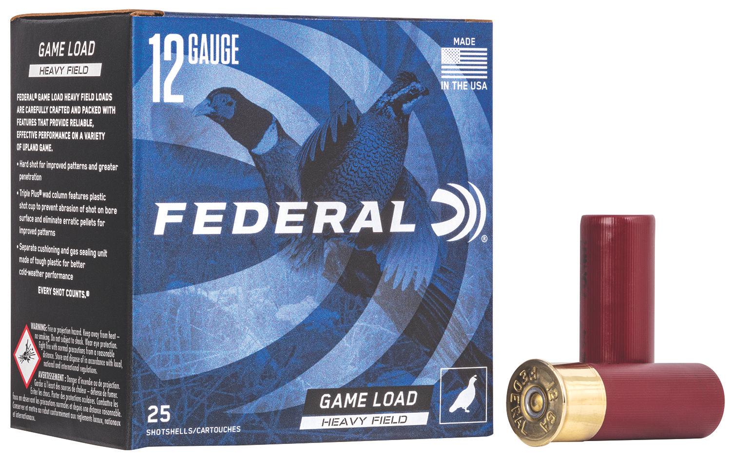Federal H1254 Game-Shok Heavy Field 12 Gauge Shotgun Shells 2.75" #4    25 Bx by Federal - Product Image