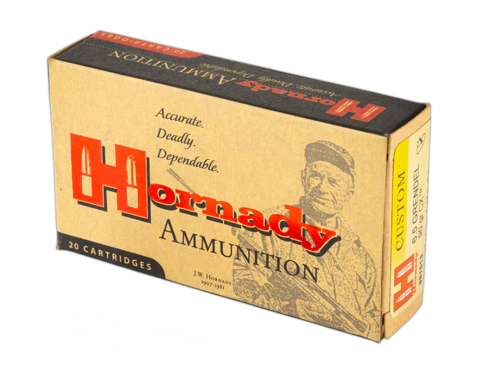 Hornady Custom 6.5 Grendel 90 gr CX Ammo, 20rds by Hornady - Product Image