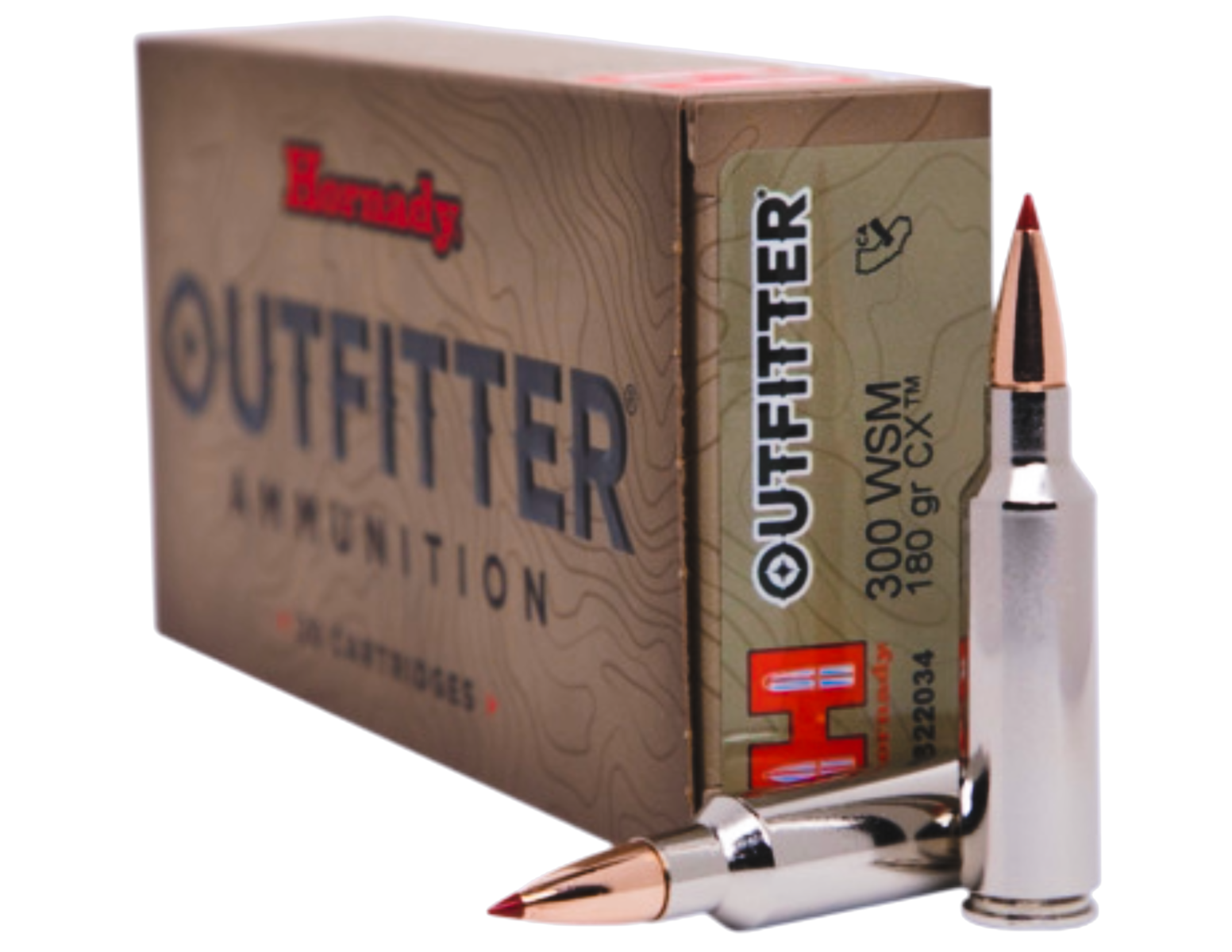 Hornady Outfitter .300 WSM 180 gr CX, 20rds by Hornady - Product Image