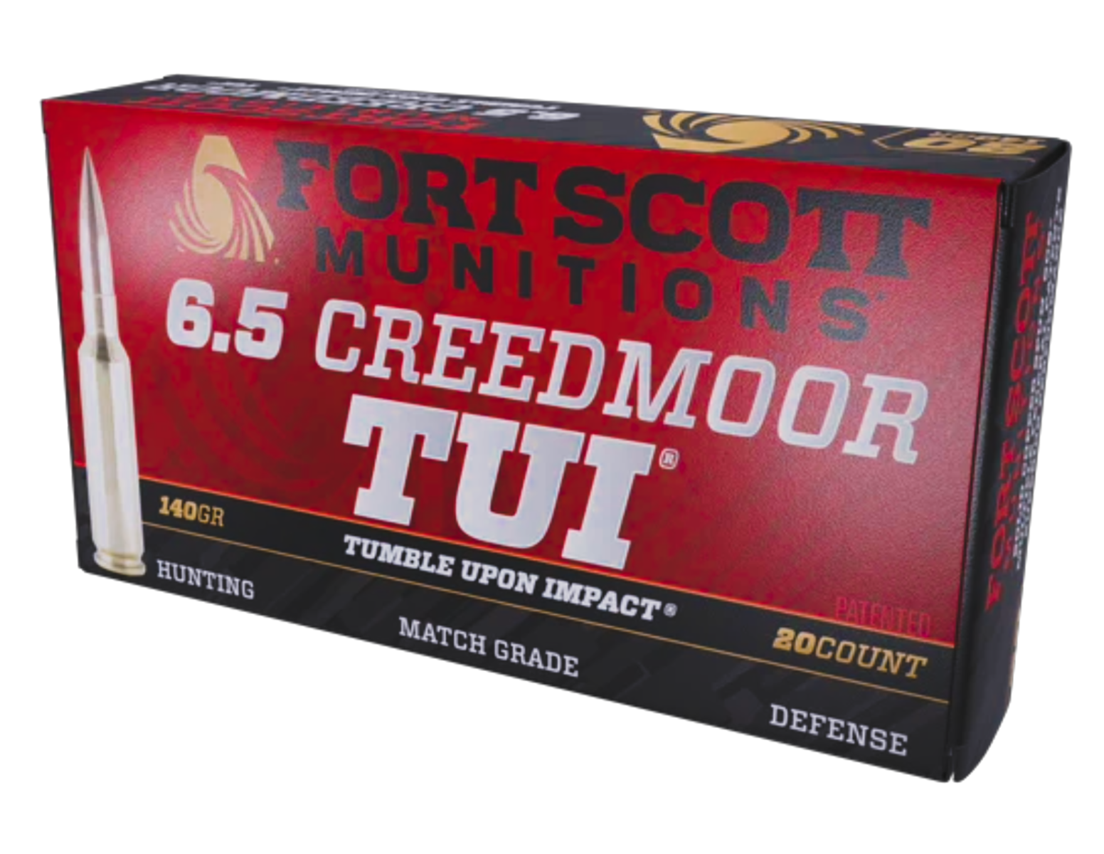 Fort Scott Munitions 6.5 Creedmoor TUI 140GR SCS, 20rds - 6.5CM140SCV2 by Fort Scott Munitions - Product Image