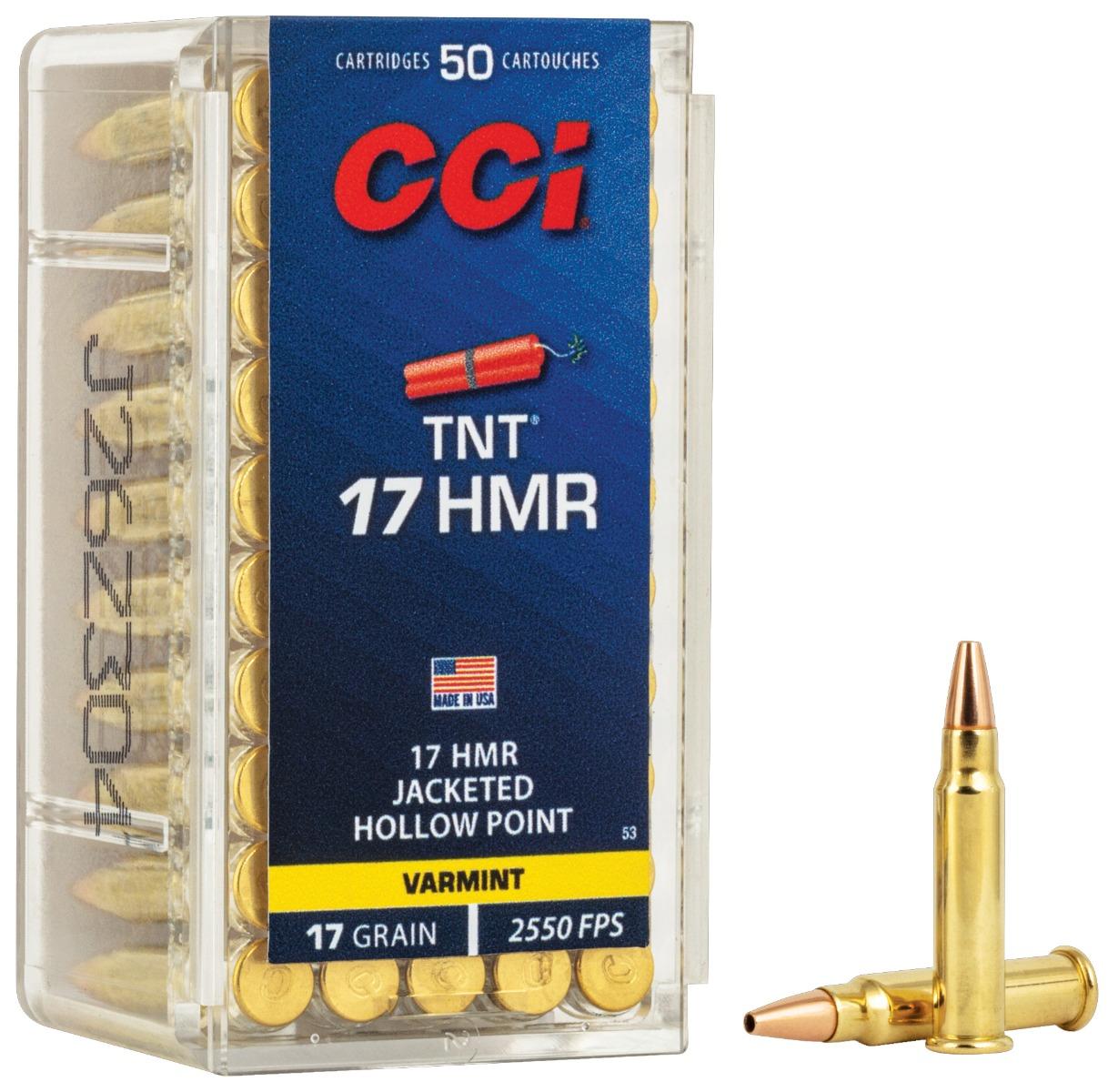 CCI .17 HMR 17gr TNT HP Ammunition 50rds- - -0053 by Cci - Product Image