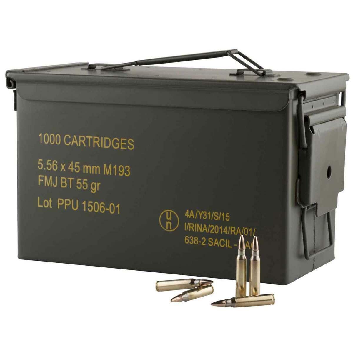 Prvi Partizan Rangemaster 5.56 Bulk Ammo 55 Gr FMJBT, 1000rds - PPRM5561M by Prvi Partizan - Product Image