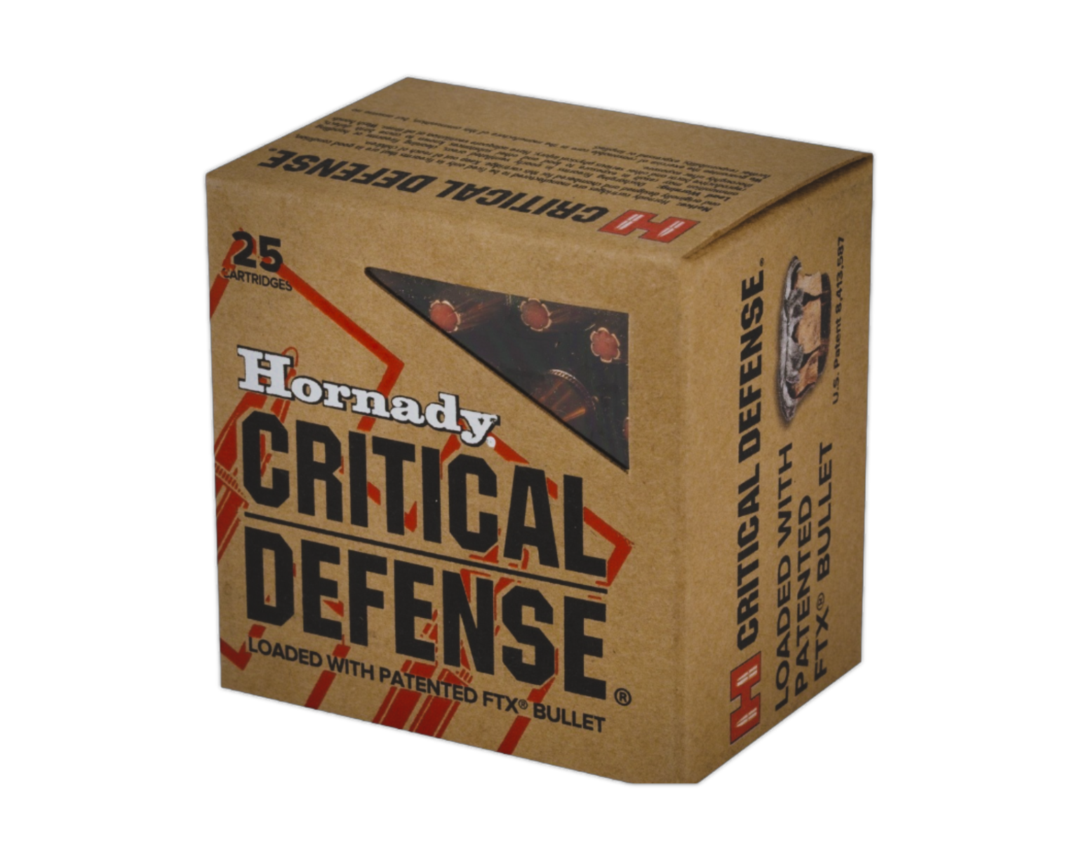 Hornady Critical Defense .327 Fed. Magnum 80 gr FTX Ammo, 25rds - 90061 by Hornady - Product Image