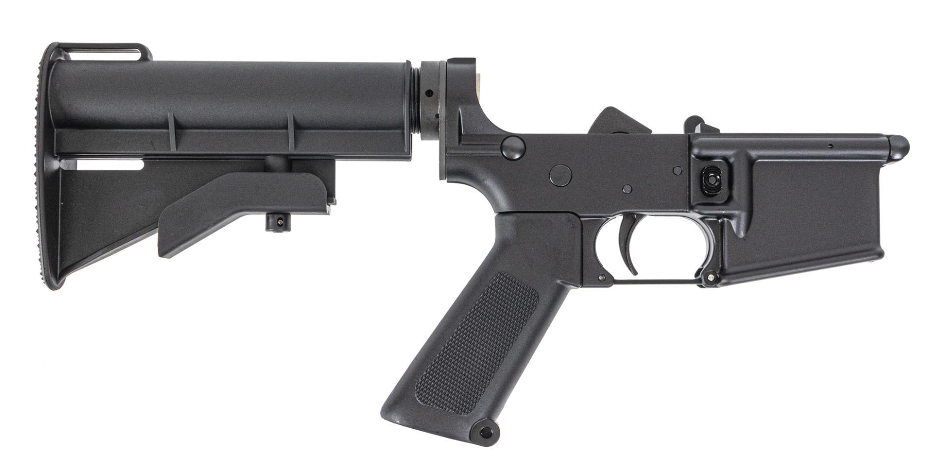 H&R M16A1 Style Complete Lower, Black CAR Stock 2 POS by Harrington & Richardson - Product Image