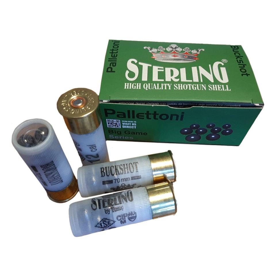 Sterling 12 Gauge Shotshells 00 Buckshot 2 3/4" 1 3/16oz 10 rds by Sterling - Product Image