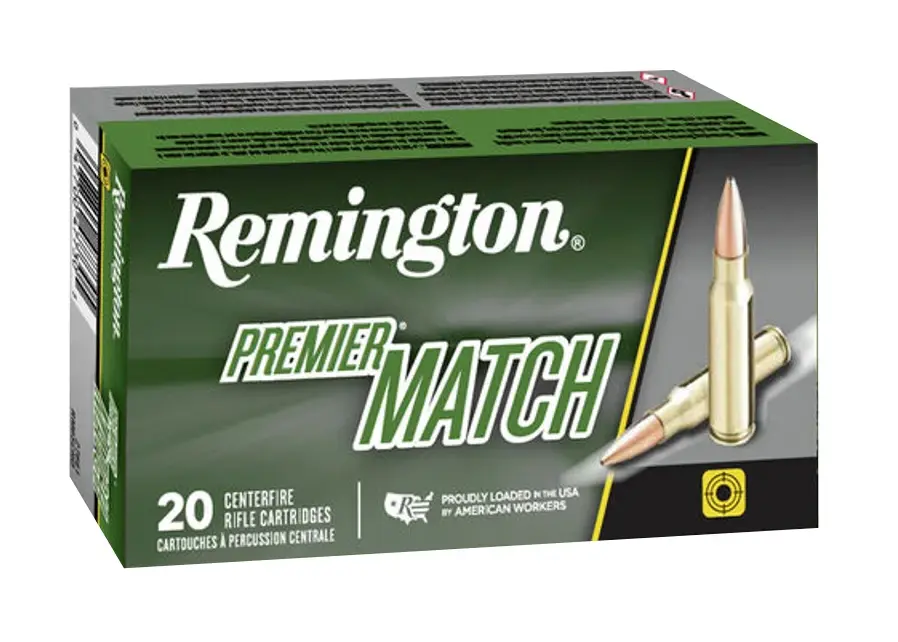 Remington Remington Premier Match 223 Remington 77 Grain Boat Tail Hollow Point - 1,000 Rounds - Free Shipping deal image